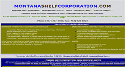 Desktop Screenshot of montanashelfcorporation.com